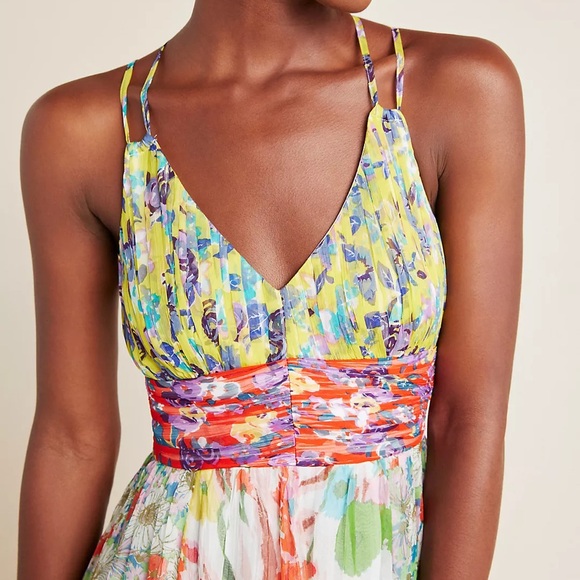 NWT Anthropologie Malibu floral maxi dress - Picture 2 of 6